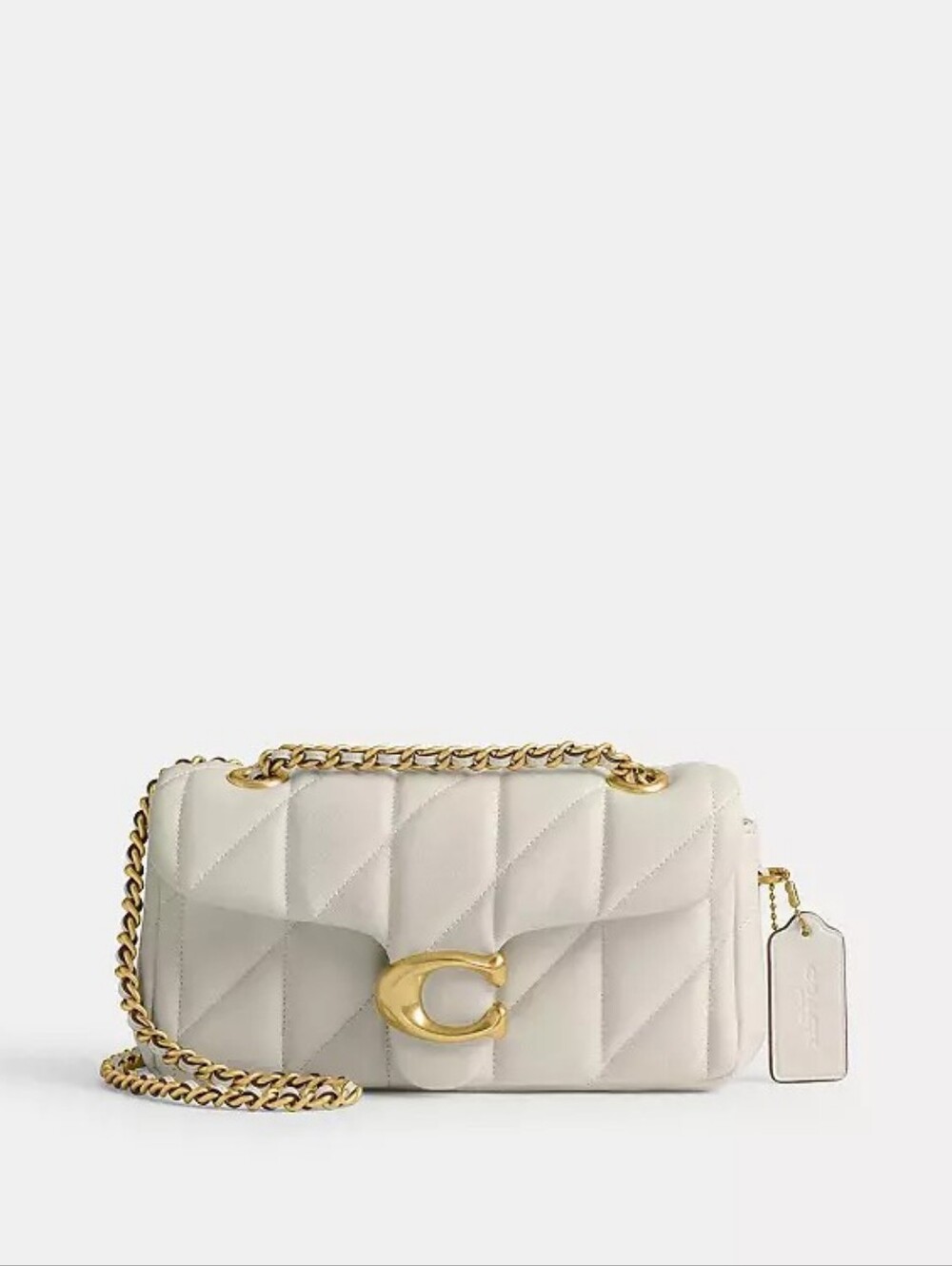COACH Tabby Shoulder Bag 20 With Pillow Quilting- Chalk/Brass